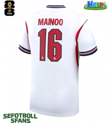 England Kobbie Mainoo #16 Hemmatröja VM 2026 Kortärmad